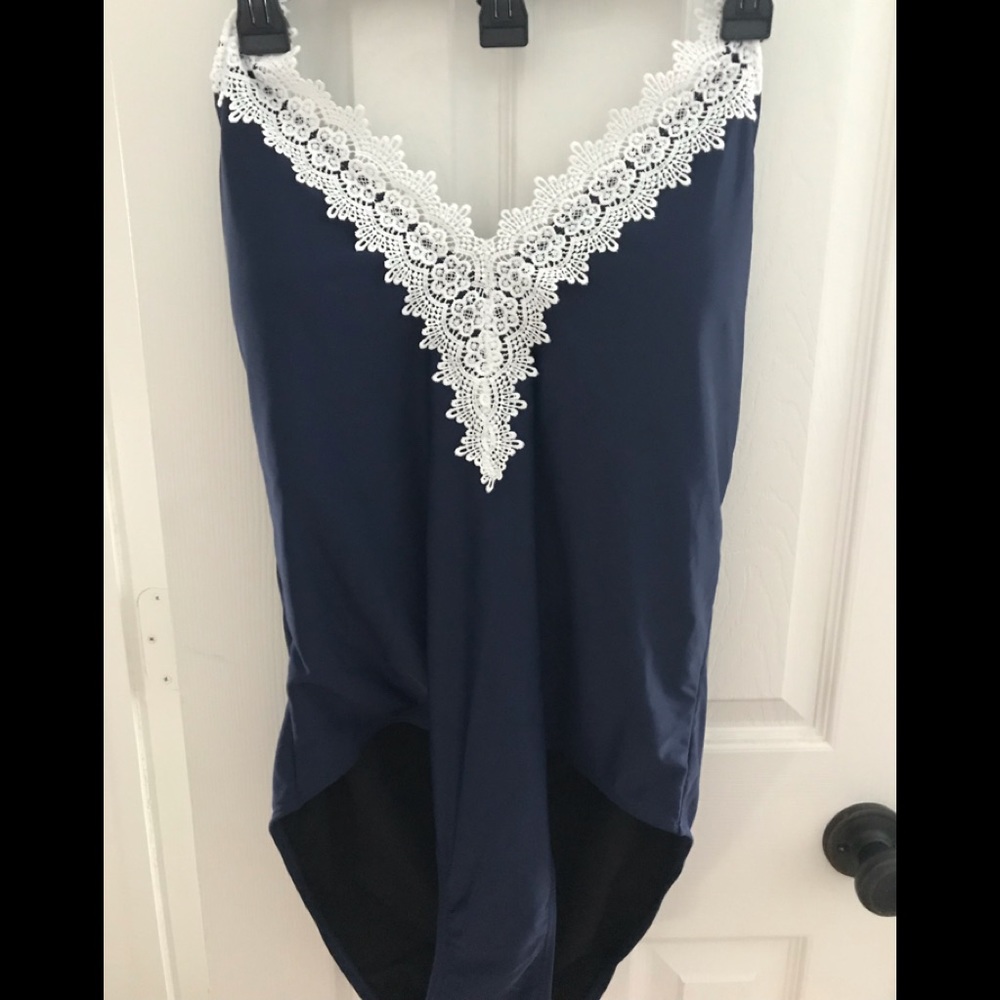 NWT one piece bathing suit with gorgeous detail